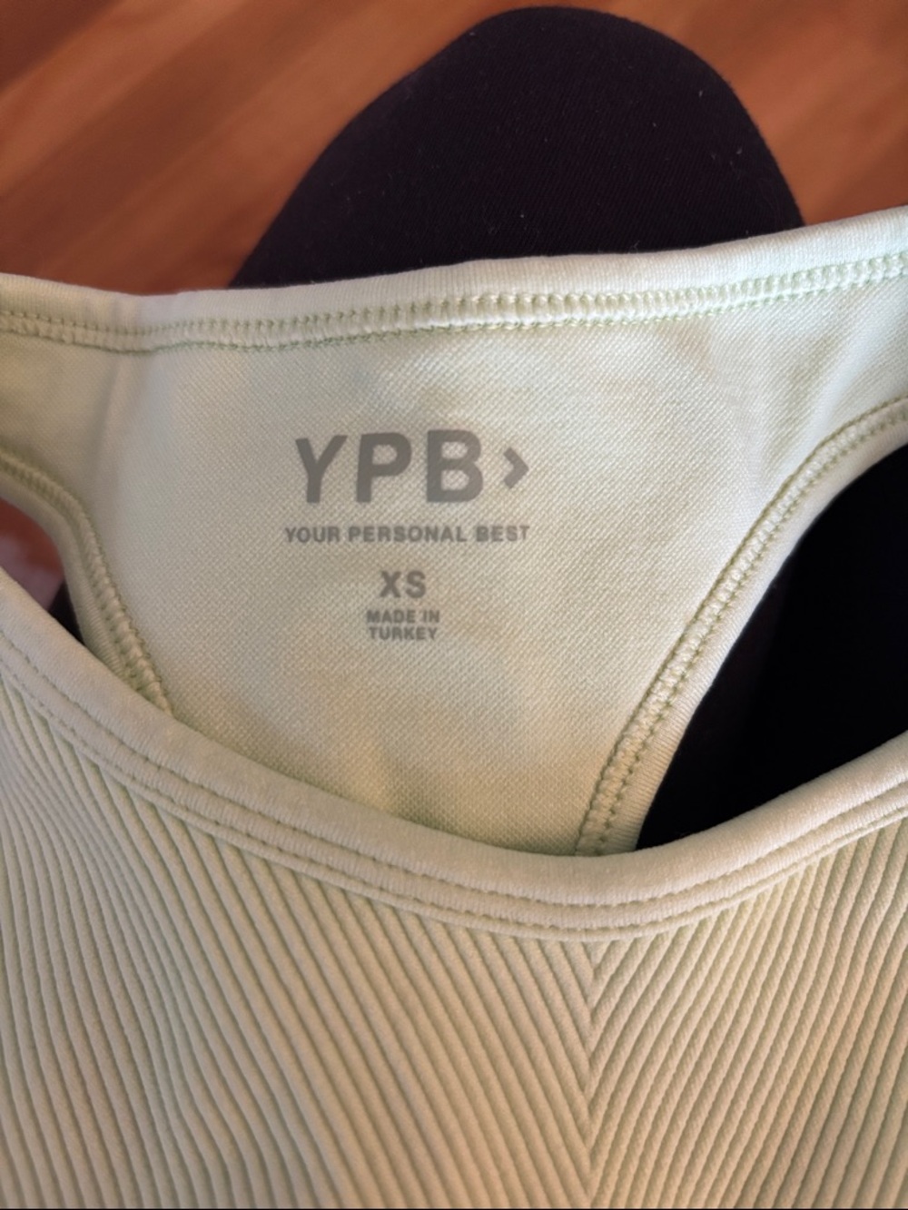 YPB Green Ribbed Tank - Picture 3 of 3